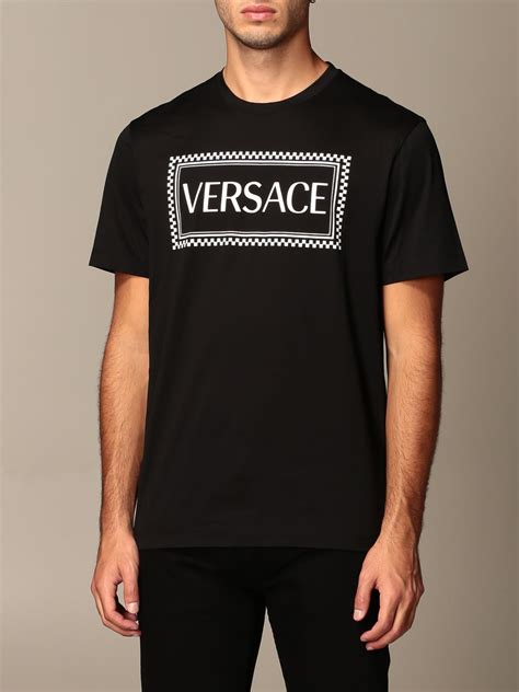 versace couture t shirt black|Versace t shirt price.